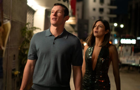 Owen (Callum Turner) and Allie (Monica Barbaro) in 'One Night Only'
