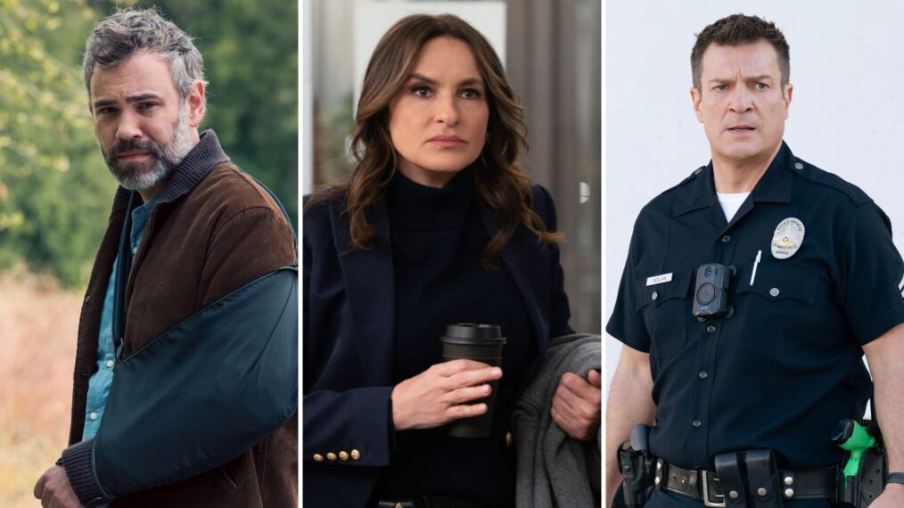 Rossif Sutherland in 'Murder in a Small Town,' Mariska Hargitay in 'Law & Order: SVU' and Nathan Fillion in 'The Rookie'