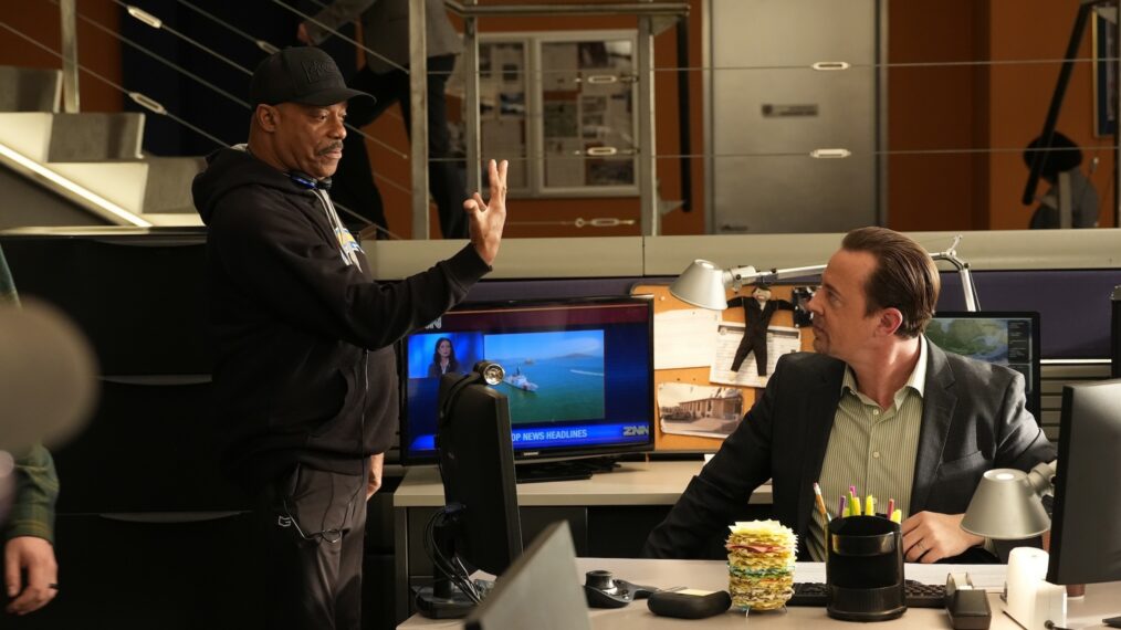 Sean Murray and director Rocky Carroll — Behind the Scenes of 'NCIS' Season 23 Episode 16 'S.O.S.'