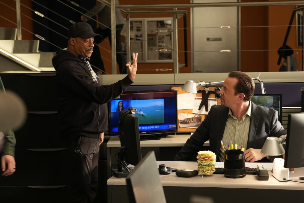 Sean Murray and director Rocky Carroll — Behind the Scenes of 'NCIS' Season 23 Episode 16 