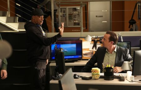 Sean Murray and director Rocky Carroll — Behind the Scenes of 'NCIS' Season 23 Episode 16 