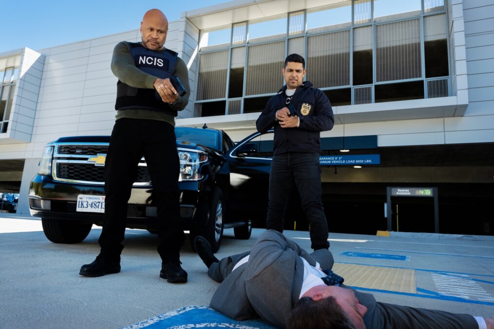 LL COOL J as Sam Hanna and Wilmer Valderrama as Nick Torres — 'NCIS' Season 23 Episode 18 