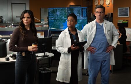 Katrina Law as Jessica Knight, Brian Dietzen as Jimmy Palmer and Diona Reasonover as Kasie Hines — 'NCIS' Season 23 Episode 19 "Deal With the Devil"