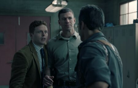 Caleb Foote as Randy, Austin Stowell as Gibbs, and Kyle Schmid as Franks — 'NCIS: Origins' Season 2 Episode 17 