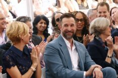 Noah Wyle (C) and family attend his Hollywood Walk of Fame induction ceremony on April 09, 2026 in Hollywood, California