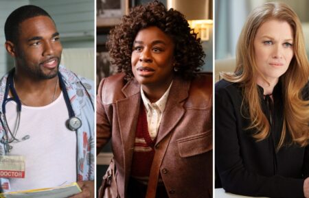 Jason George as Dr. Otis Cole in 'Off the Map,' Uzo Aduba as Cordelia Cupp in 'The Residence,' and Mireille Enos as Alice Vaughan in 'The Catch'