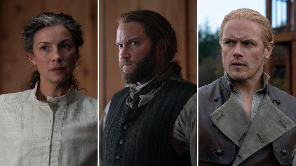 Caitriona Balfe, Diarmaid Murtagh, and Sam Heughan for 'Outlander' Season 8