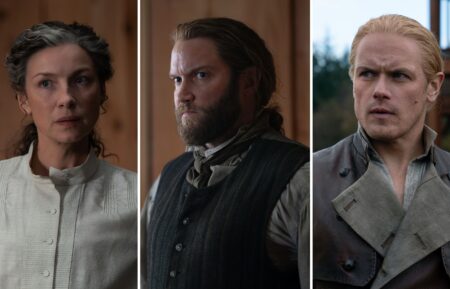 Caitriona Balfe, Diarmaid Murtagh, and Sam Heughan for 'Outlander' Season 8