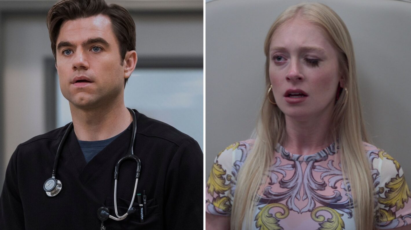 Patrick Ball and Elysia Roorbach in the Pitt Season 2