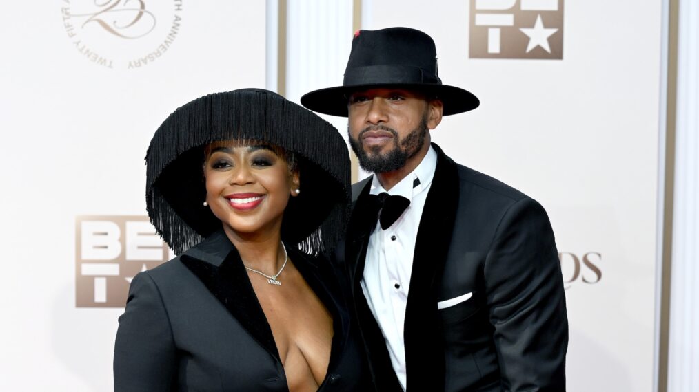 Pinky Cole Hayes and Derrick Hayes attend the 2025 BET Awards at Peacock Theater on June 09, 2025 in Los Angeles, California.