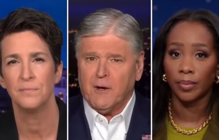 Rachel Maddow, Sean Hannity, and Abby Phillip