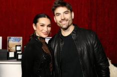 Ashley Iaconetti and Jared Haibon attend iHeartRadio 102.7 KIIS FM's Jingle Ball 2023 Gift Lounge at The Kia Forum on December 01, 2023 in Los Angeles, California