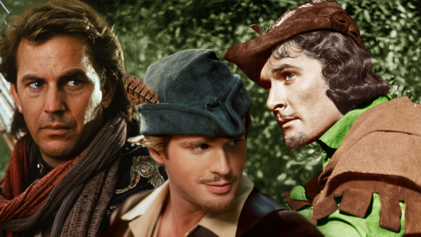 Robin Hood Movie Collage with Kevin Costner, Cary Elwes and Errol Flynn