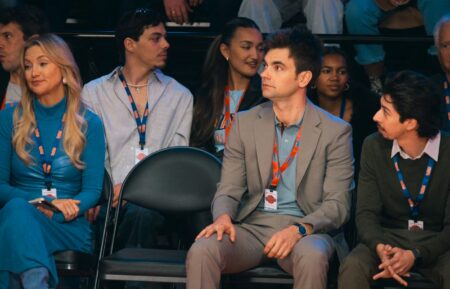 Kate Hudson, Drew Tarver, and Fabrizio Guido in 'Running Point' Season 2