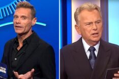 (left) Ryan Seacrest on 'Wheel of Fortune' in 2026, (right) Pat Sajak on the show in 2024