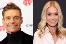 (left) Ryan Seacrest, (right) Kelly Ripa