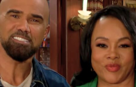 Shemar Moore and Vivica A. Fox promoting their return to 'The Young and the Restless' on Instagram