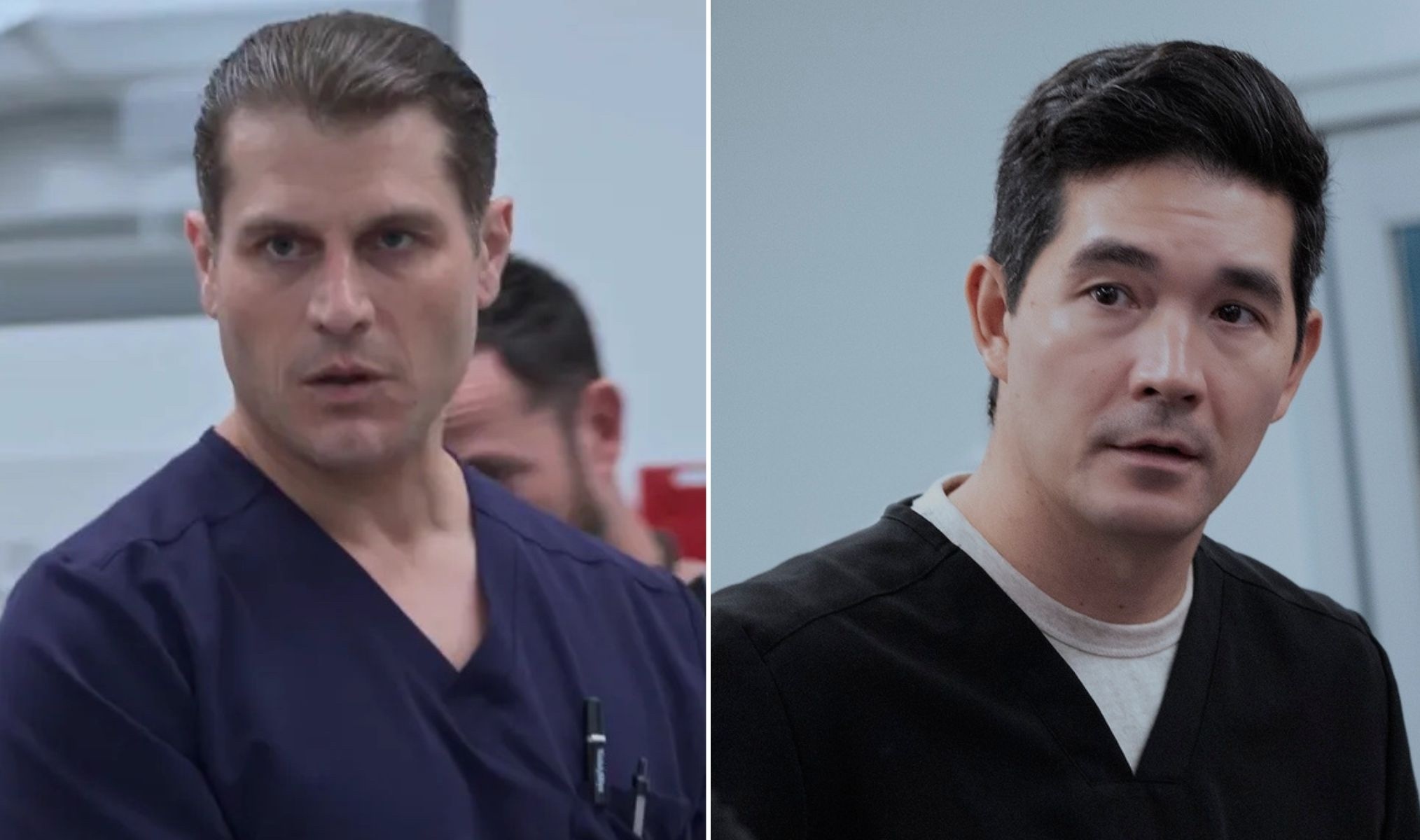 Park and Shen in 'The Pitt'