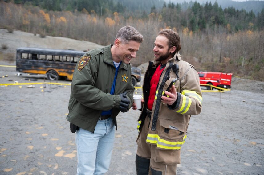 Matt Lauria and Max Thieriot — Behind the scenes of 'Sheriff Country' & 'Fire Country' Crossover
