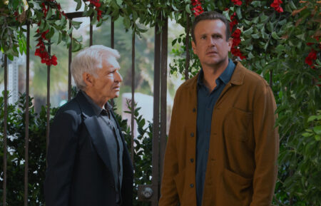Harrison Ford and Jason Segel in the 'Shrinking' Season 3 finale