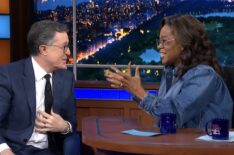 Stephen Colbert & Oprah Winfrey Swap Seats on 'Late Show' as She Interviews Him