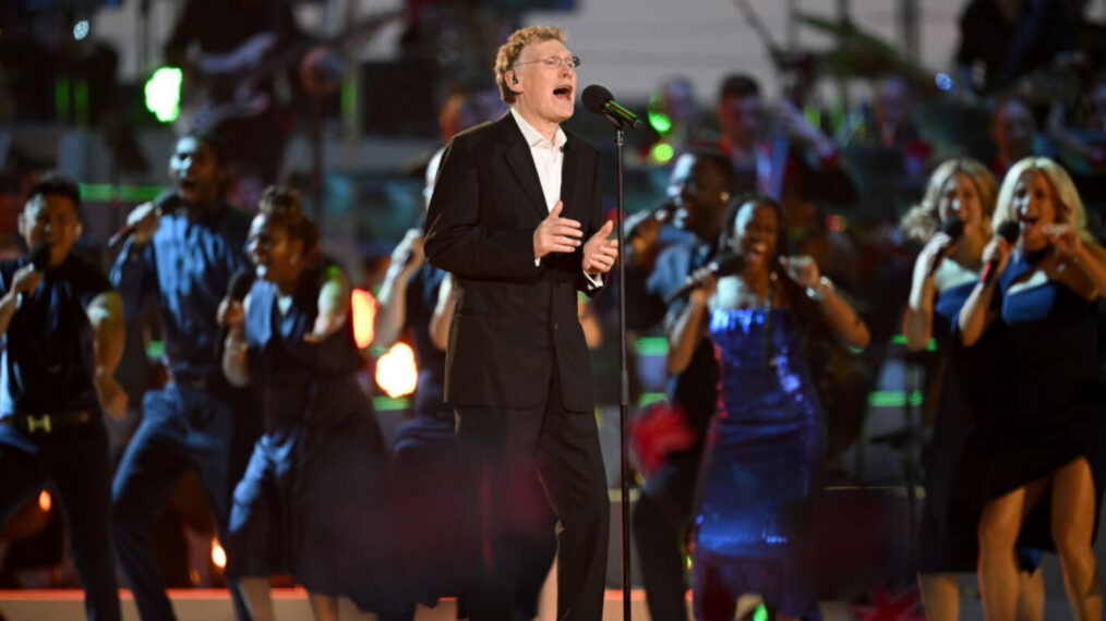 Steve Winwood performs on stage during the Coronation Concert on May 07, 2023 in Windsor, England. The Windsor Castle Concert is part of the celebrations of the Coronation of Charles III and his wife, Camilla, as King and Queen of the United Kingdom of Great Britain and Northern Ireland, and the other Commonwealth realms that took place at Westminster Abbey yesterday. High-profile performers will entertain members of the royal family and 20,000 guests including 10,000 members of the public.