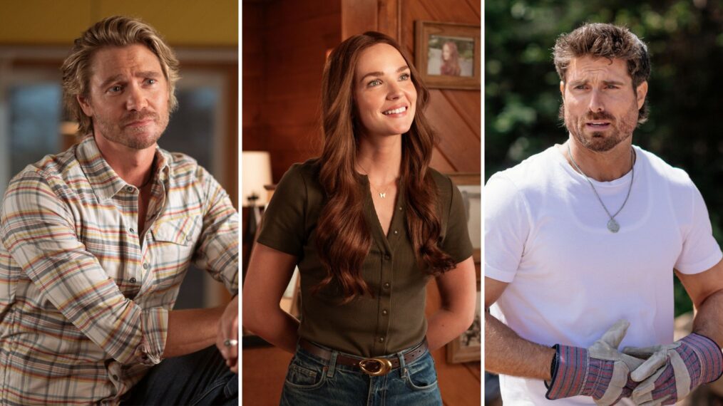 Chad Michael Murray, Morgan Kohan, and Marcus Rosner in 'Sullivan's Crossing' Season 4