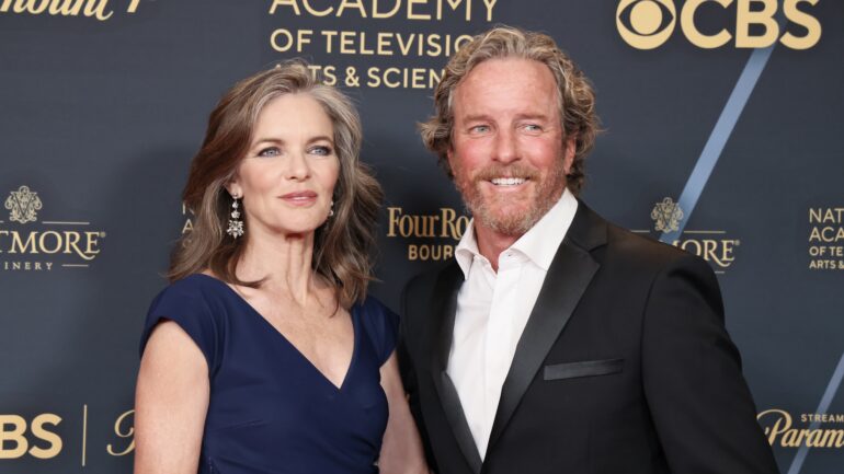 Susan Walters and Linden Ashby attend the 51st annual Daytime Emmys Awards at The Westin Bonaventure Hotel & Suites, Los Angeles on June 07, 2024 in Los Angeles, California.