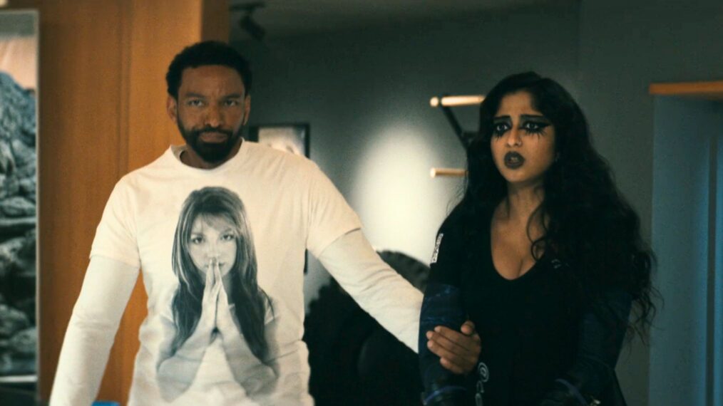 Laz Alonso and Maitreyi Ramakrishnan in 'The Boys' Season 5