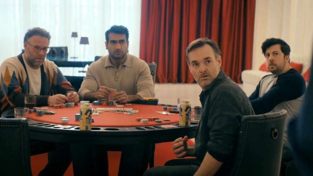 Seth Rogen, Kumail Nanjiani, Christopher Mintz-Plasse, and Will Forte in 'The Boys' Season 5