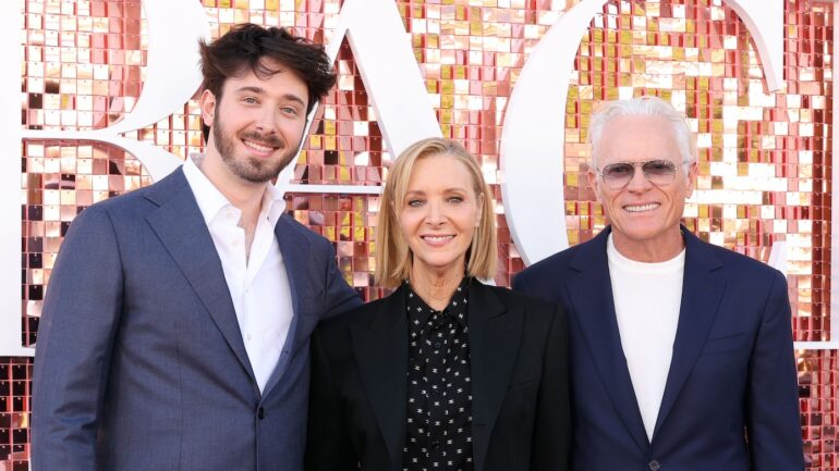 Julian Stern, Lisa Kudrow and Michel Stern attend the Los Angeles Premiere of HBO's "The Comeback" at Wallis Annenberg Center for the Performing Arts on March 19, 2026 in Beverly Hills, California.