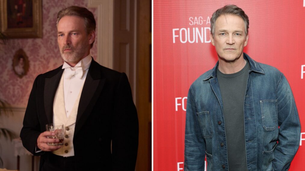 Stephen Moyer as Jolyon Forsyte Sr. in 'The Forsytes,' Stephen Moyer out of character