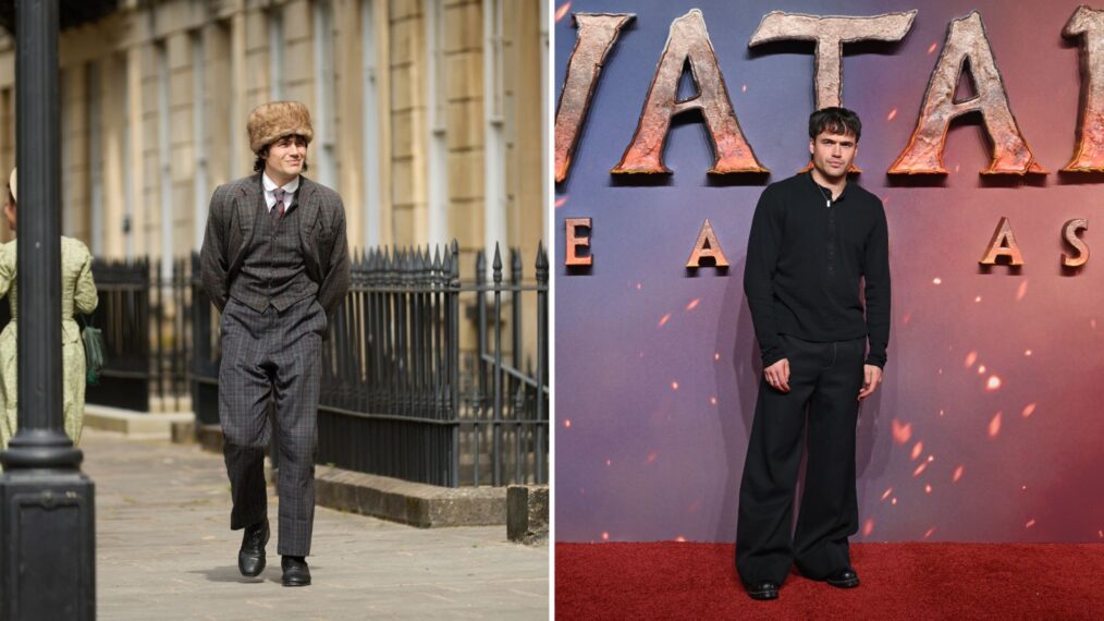 Jamie Flatters as Philip Bosinney in 'The Forsytes,' Jamie Flatters out of character