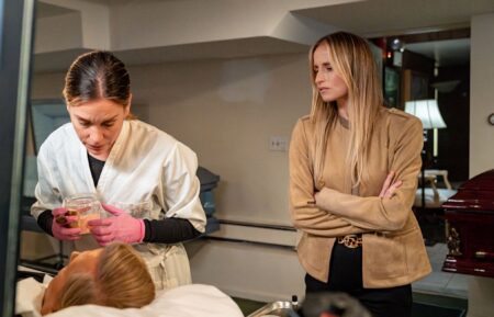 Piper Perabo as Colette Akins, Becca Kotte as Liza — 'The Hunting Party' Season 2 Episode 9 