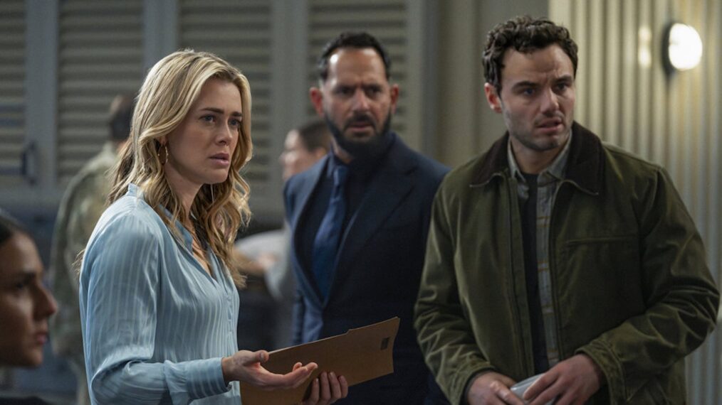 Melissa Roxburgh as Rebecca 'Bex' Henderson, Patrick Sabongui as Jacob Hassani, Josh McKenzie as Shane Florence — 'The Hunting Party' Season 2 Episode 10 'Byron May'