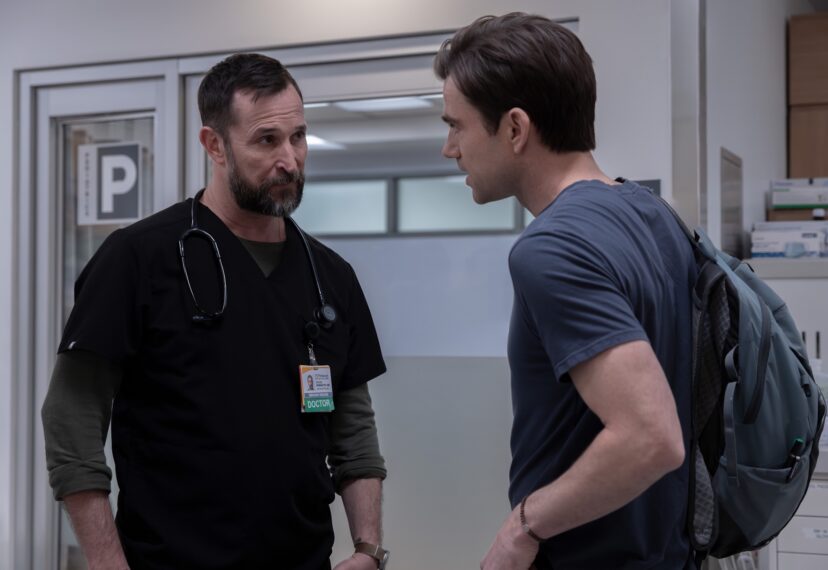 Noah Wyle as Robby, Patrick Ball as Langdon — 'The Pitt' Season 2 Episode 15