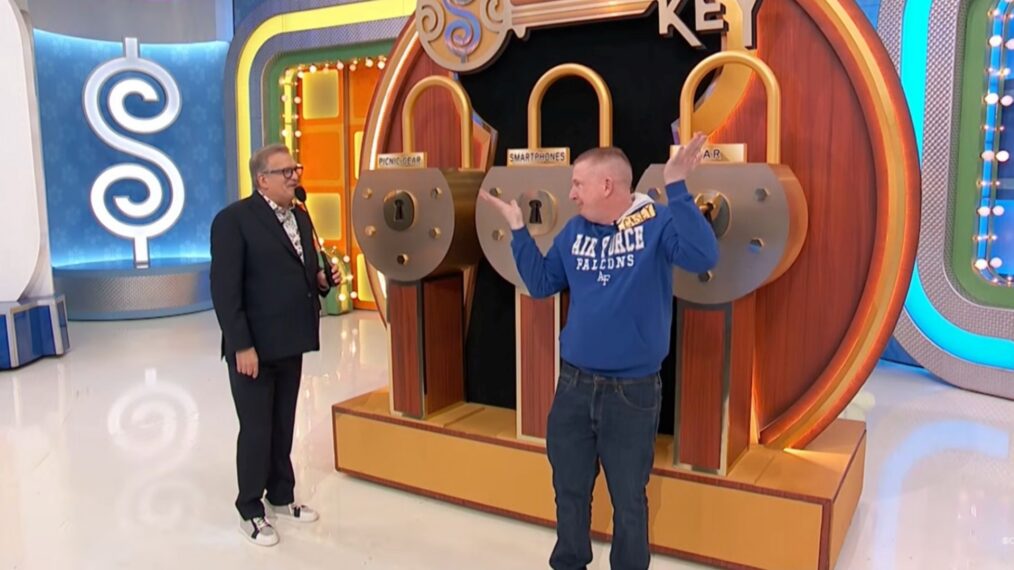 'The Price Is Right' contestant Casey Chase trying to win a car on Master Key on April 3, 2026