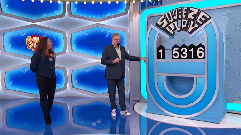 'The Price Is Right' contestant Linda Phillips playing Squeeze Play on April 7, 2026