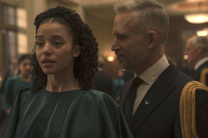 Chase Infiniti and Reed Diamond in 'The Testaments' Season 1 Episode 5