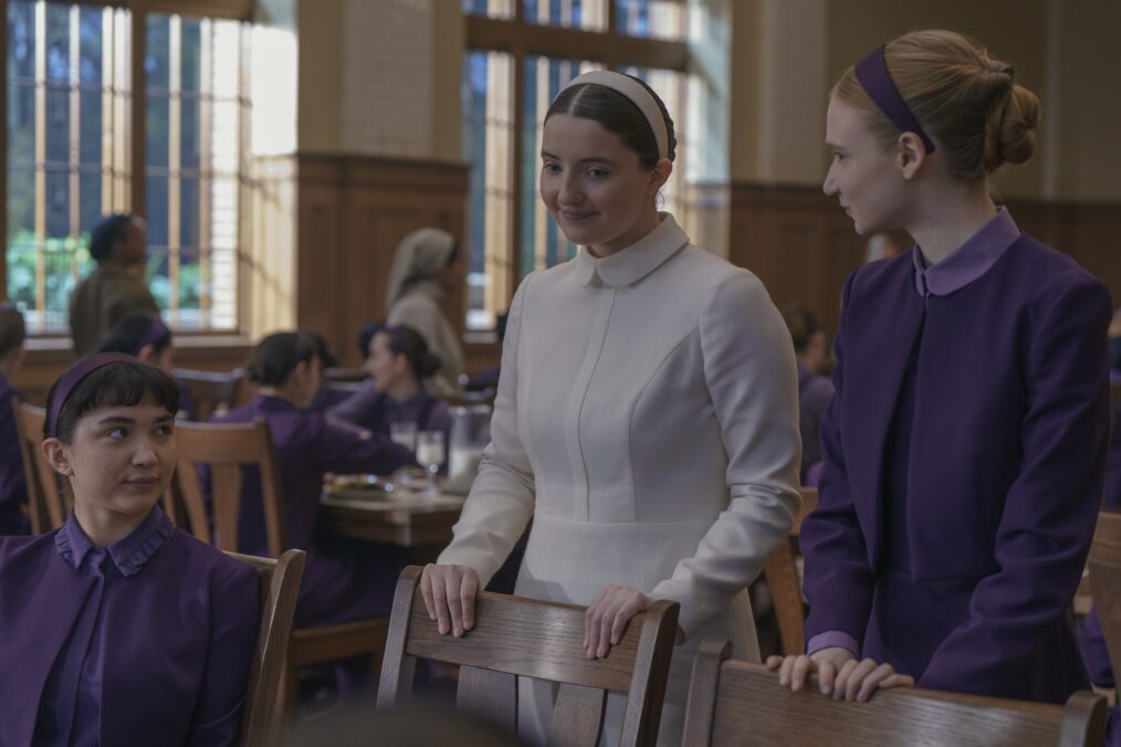 Rowan Blanchard, Lucy Halliday, Isolde Ardies — 'The Testaments'