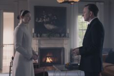 Lucy Halliday as Daisy and Nate Corddry as Commander MacKenzie in 'The Testaments' Episode 4