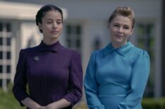 Chase Infiniti as Agnes and Amy Seimetz as Paula in 'The Testaments' Episode 4