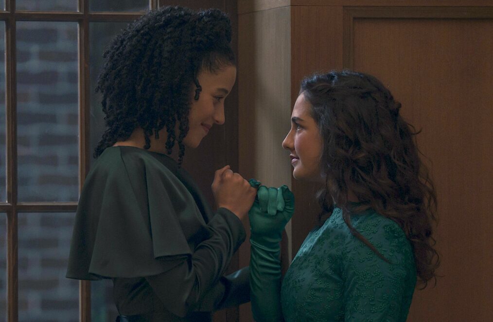 Chase Infiniti and Mattea Conforti in 'The Testaments' Season 1 Episode 5, 'The Ball'