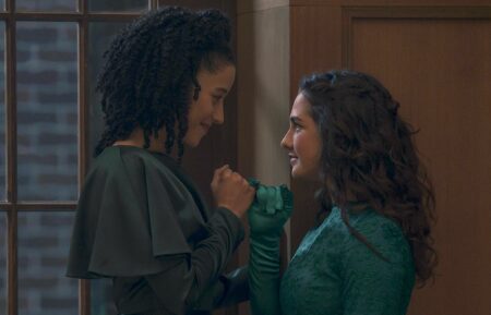 Chase Infiniti and Mattea Conforti in 'The Testaments' Season 1 Episode 5, 'The Ball'