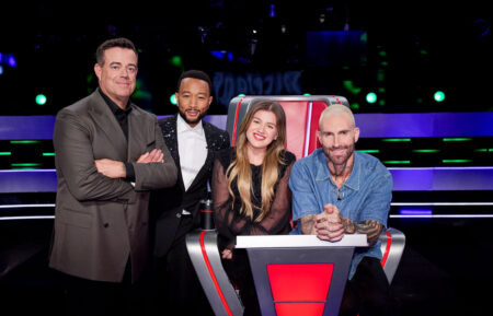 Carson Daly, John Legend, Adam Levin, Kelly Clarkson