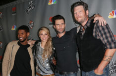 Usher, Shakira, Adam Levine, and Blake Shelton for 'The Voice' in 2013