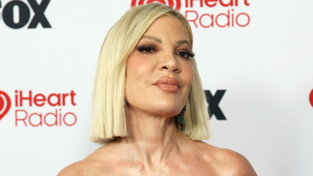 Tori Spelling attends the 2026 iHeartRadio Music Awards at Dolby Theatre on March 26, 2026, in Hollywood, California.