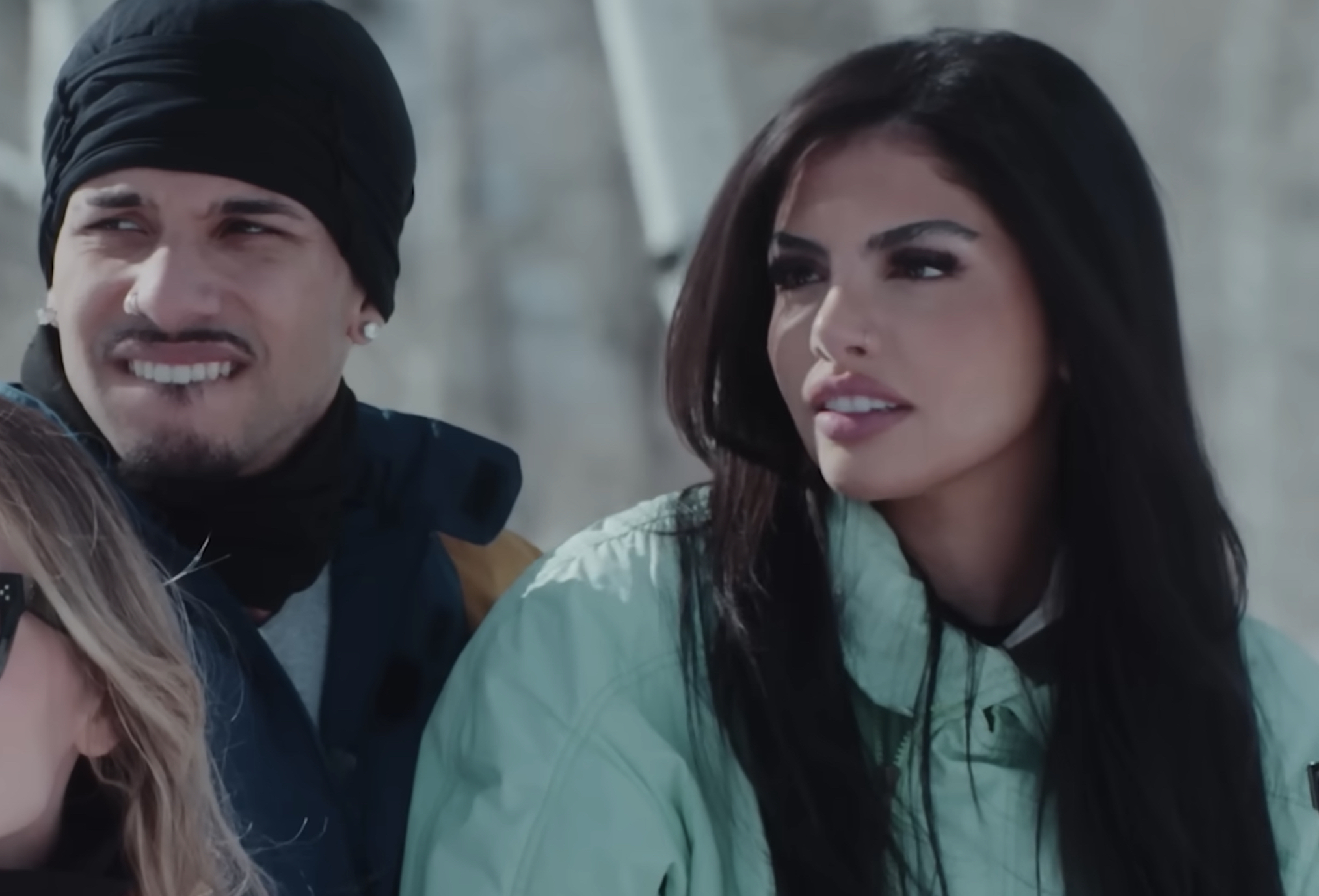 Louis Russell and Huda Mustafa in 'Unwell Winter Games'