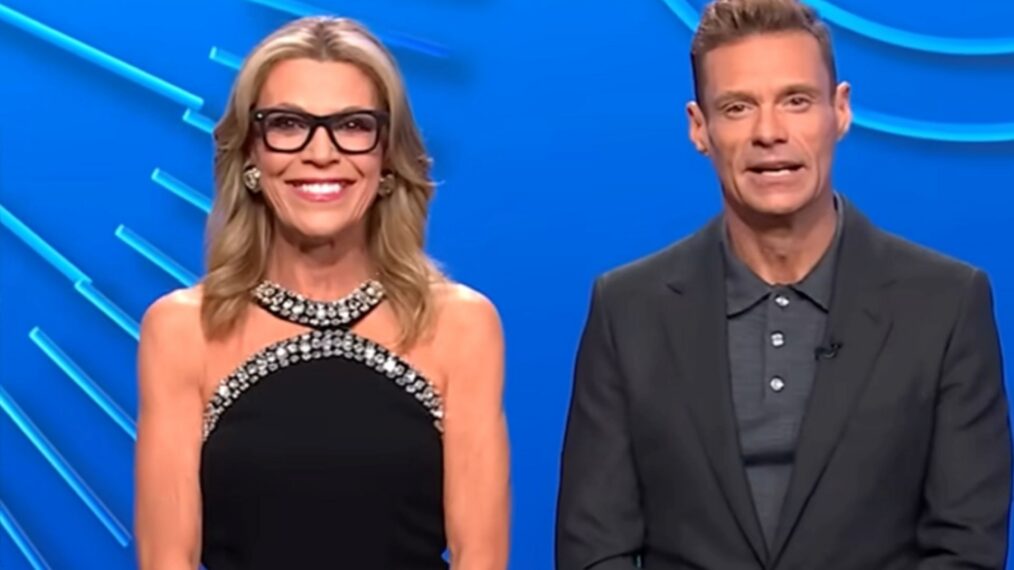 Vanna White and Ryan Seacrest hosting 'Wheel of Fortune' on April 14, 2026