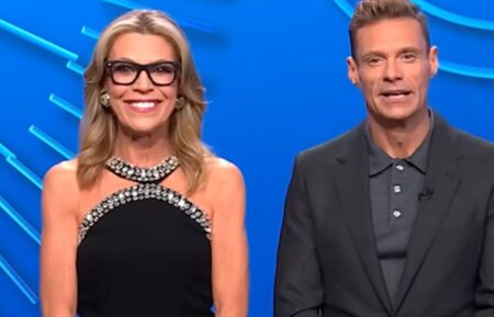Vanna White and Ryan Seacrest hosting 